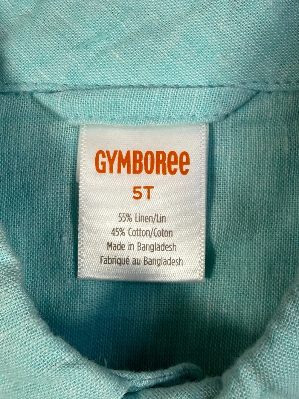 NWT‎ GYMBOREE Boys 5T Linen Cotton Button Down Shirt Coastal Beach Preppy NEW